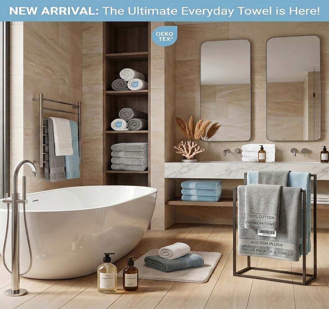OEKO-TEX Standard 100 Certified Chemical Free Towels Unity Welt